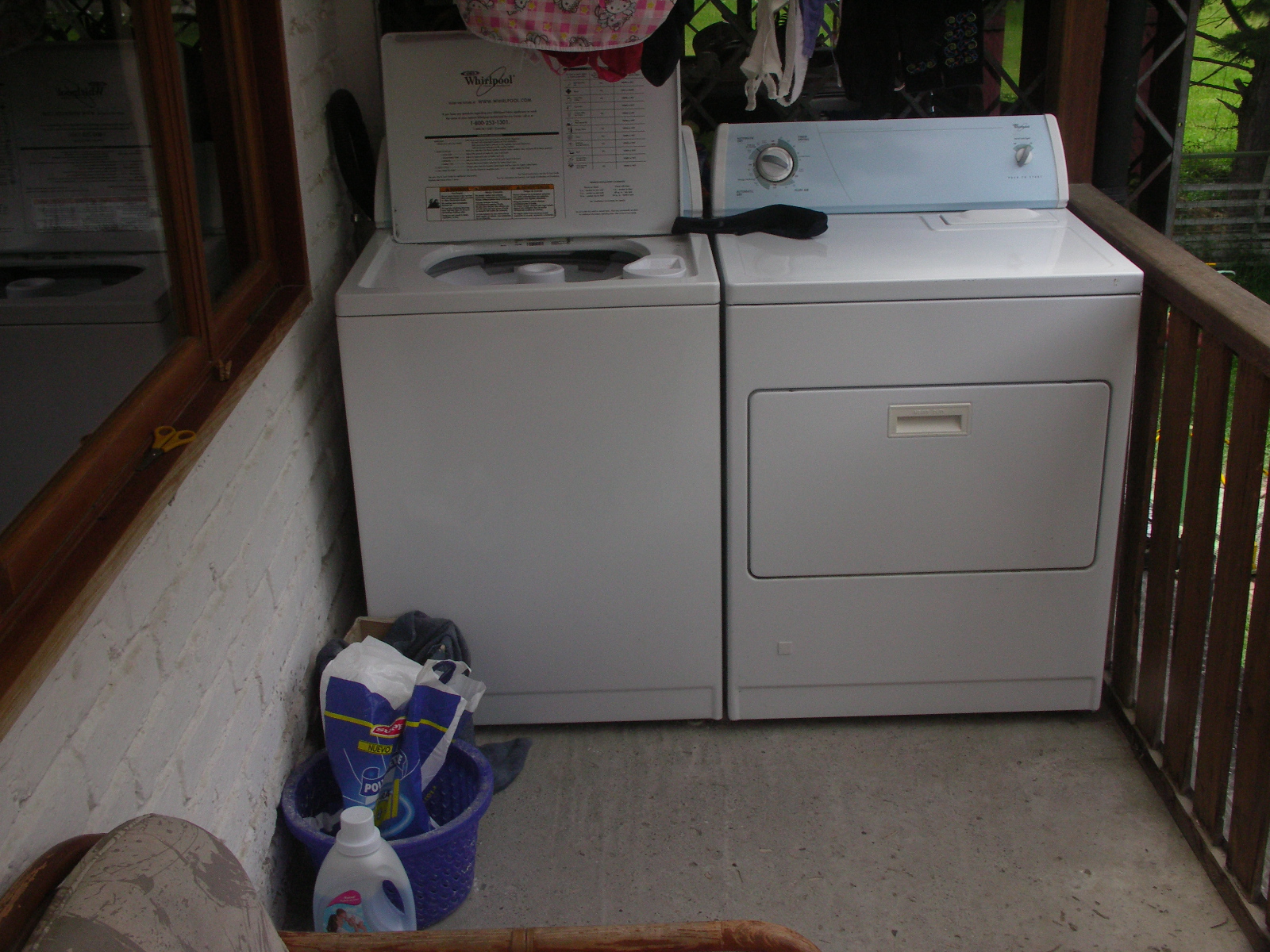 Altijd dezelfde grote wasmachine en droger